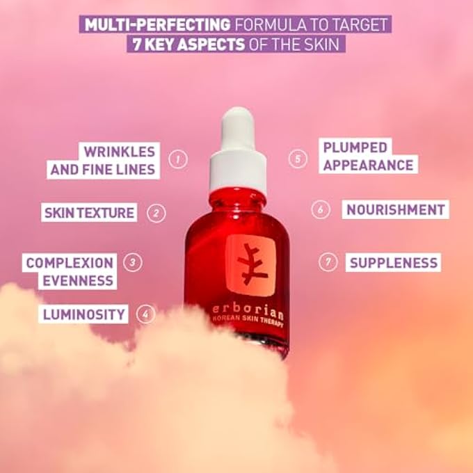 erborian - علاج البشرة - زيت سيروم متعدد التصحيح للوجه - يقلل من علامات التعب - مناسب لجميع أنواع البشرة - مستحضرات تجميل كورية - 30 مل - Image 2